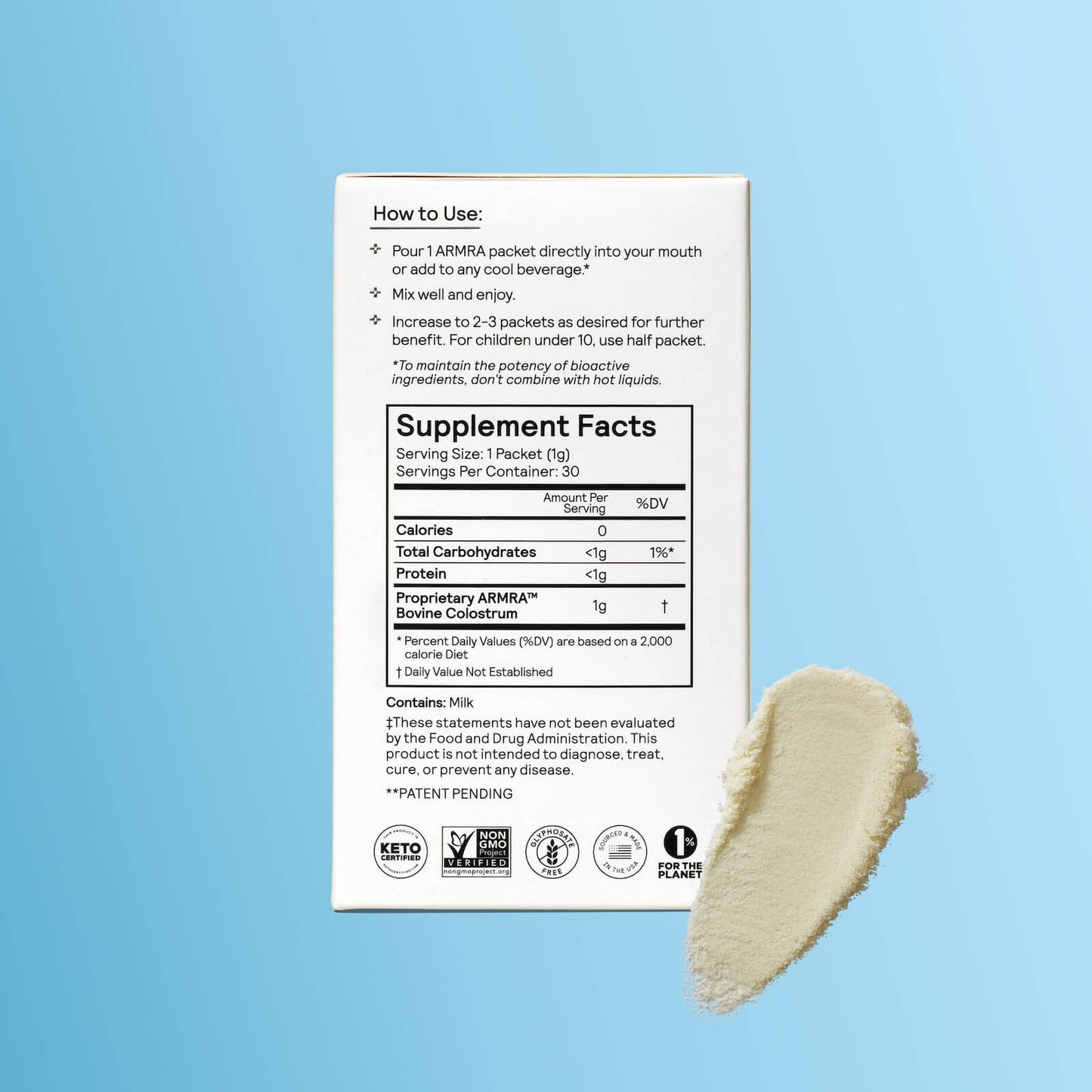 ARMRA Unflavored Travel Sticks